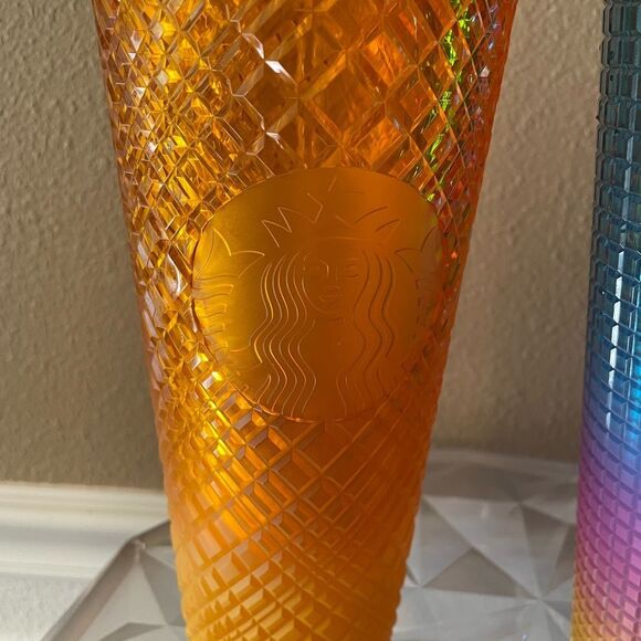 Starbucks Singleton Pride Rainbow Tumbler Mango Tumbler 24 Ounces - Picture 3 of 11